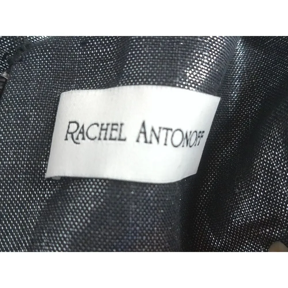 Rachel Antonoff Metallic Bow Front Sheath Dress Size 4 NWOT - Picture 4 of 7